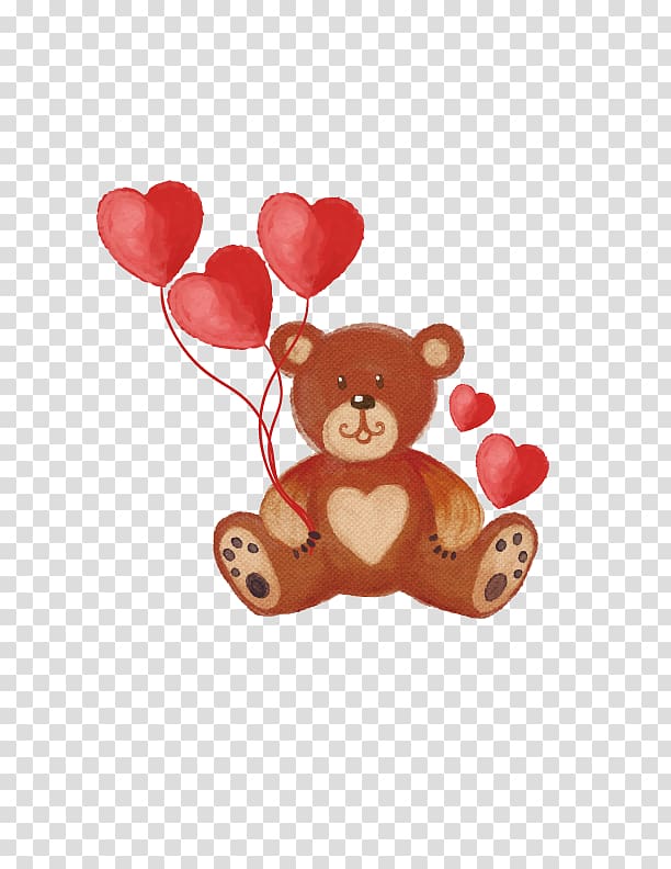 Bear Tres osos Giant panda Love, Valentine\'s Day Bear transparent background PNG clipart