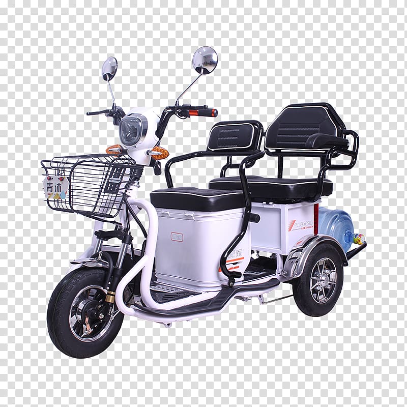 Wheel Electric vehicle Car Tricycle Electric bicycle, electric trike transparent background PNG clipart