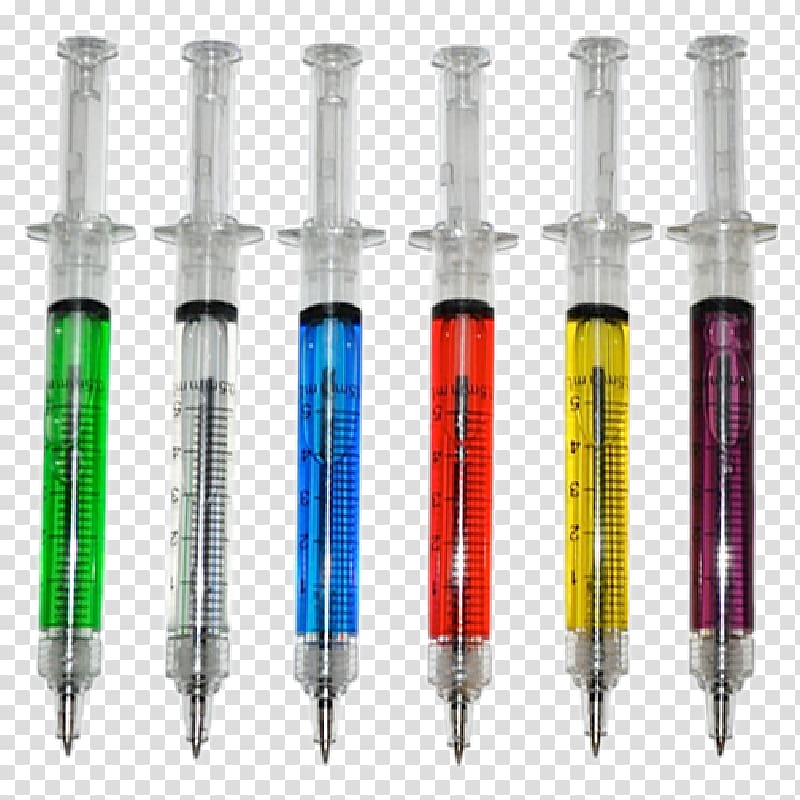 Syringe Ballpoint pen Mina Pencil, ink material transparent background PNG clipart