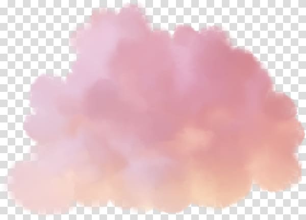pink and white clouds illustration, Cotton candy Pink Cloud, Pink cloud transparent background PNG clipart