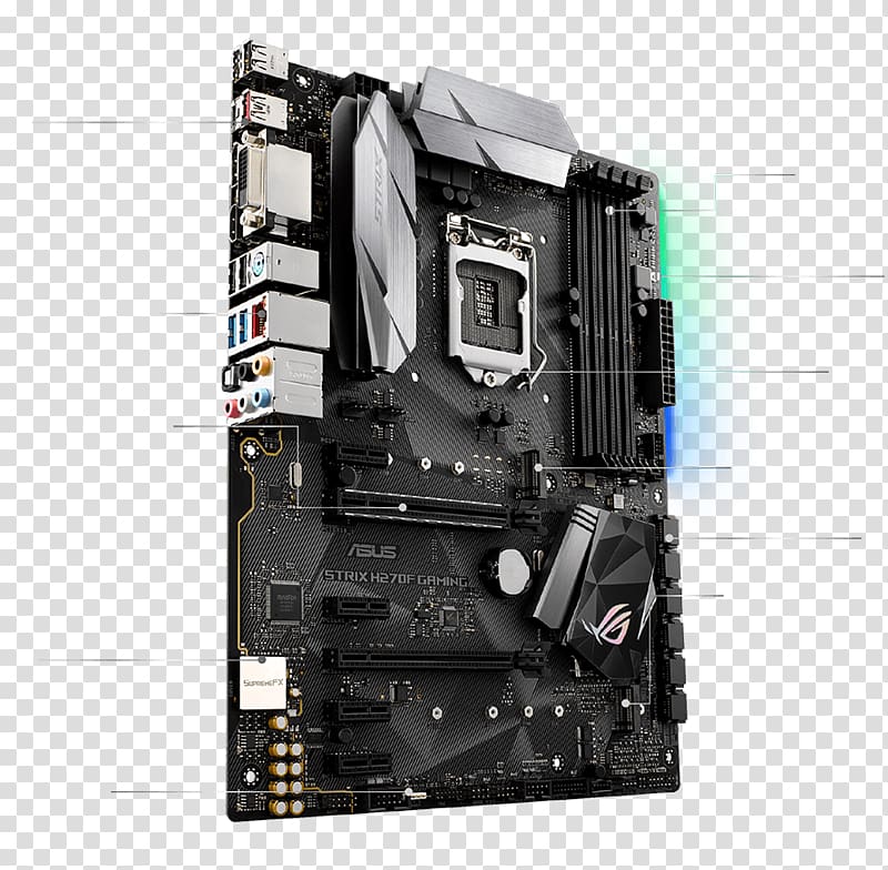 Intel LGA 1151 ASUS ROG MAXIMUS IX HERO Motherboard ATX, intel transparent background PNG clipart