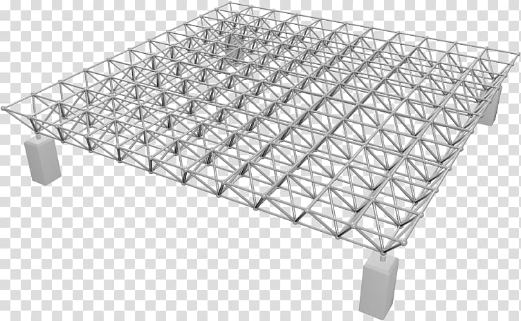 Space frame Structure Truss Framing Architecture, double layer transparent background PNG clipart