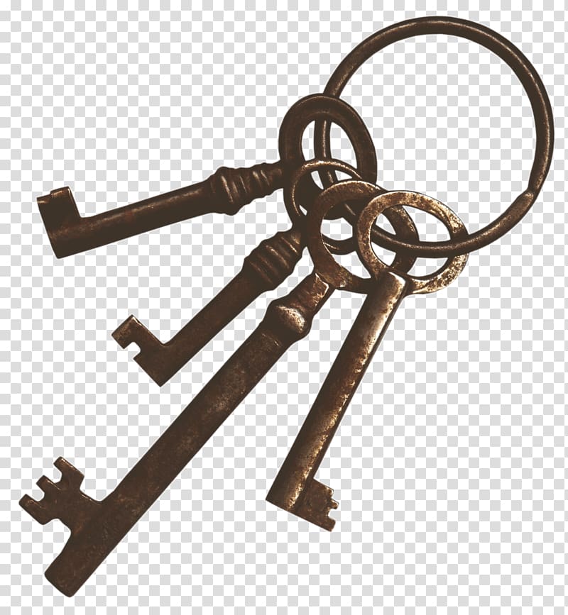 Skeleton key Antique Vintage clothing, keys transparent background PNG clipart