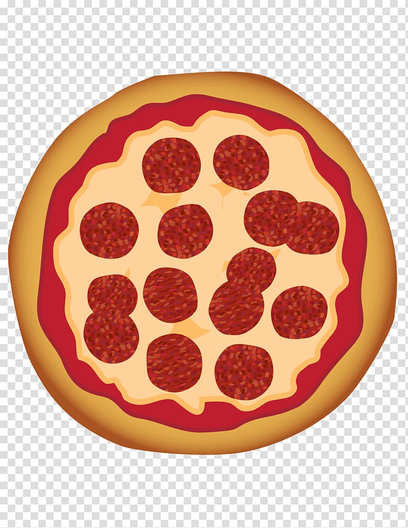 Pizza Pepperoni Cartoon , Of A Pizza transparent background PNG clipart