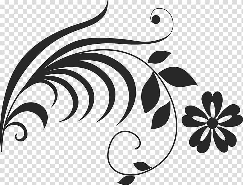 Black and white, Deco transparent background PNG clipart