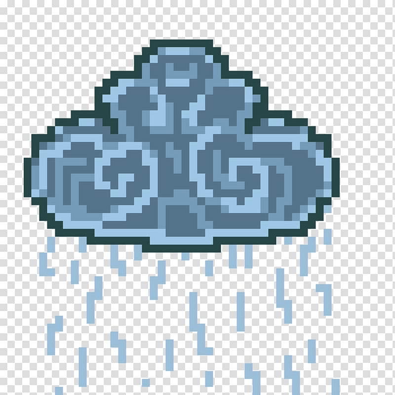 Rain Pixel art, rain transparent background PNG clipart.