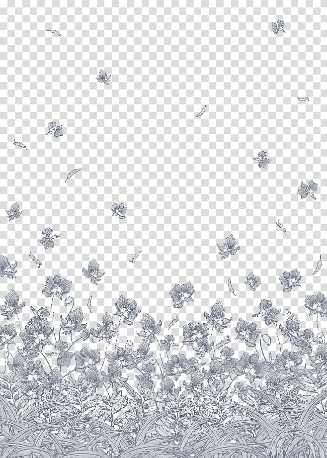 Flower White , Floating Flower transparent background PNG clipart