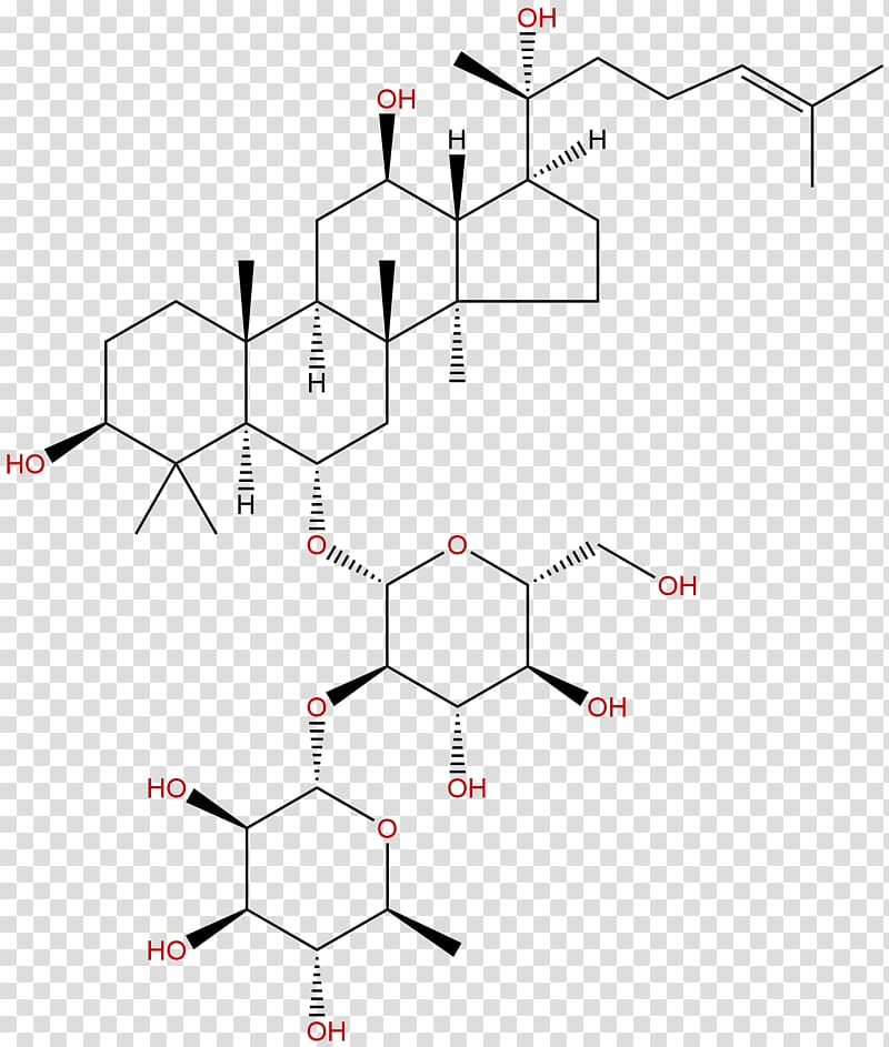 Ginsenoside Betulinic acid Saponin, phytochemicals transparent background PNG clipart