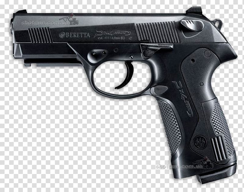 Beretta Px4 Storm Pistol Blowback 6 mm caliber, weapon transparent background PNG clipart