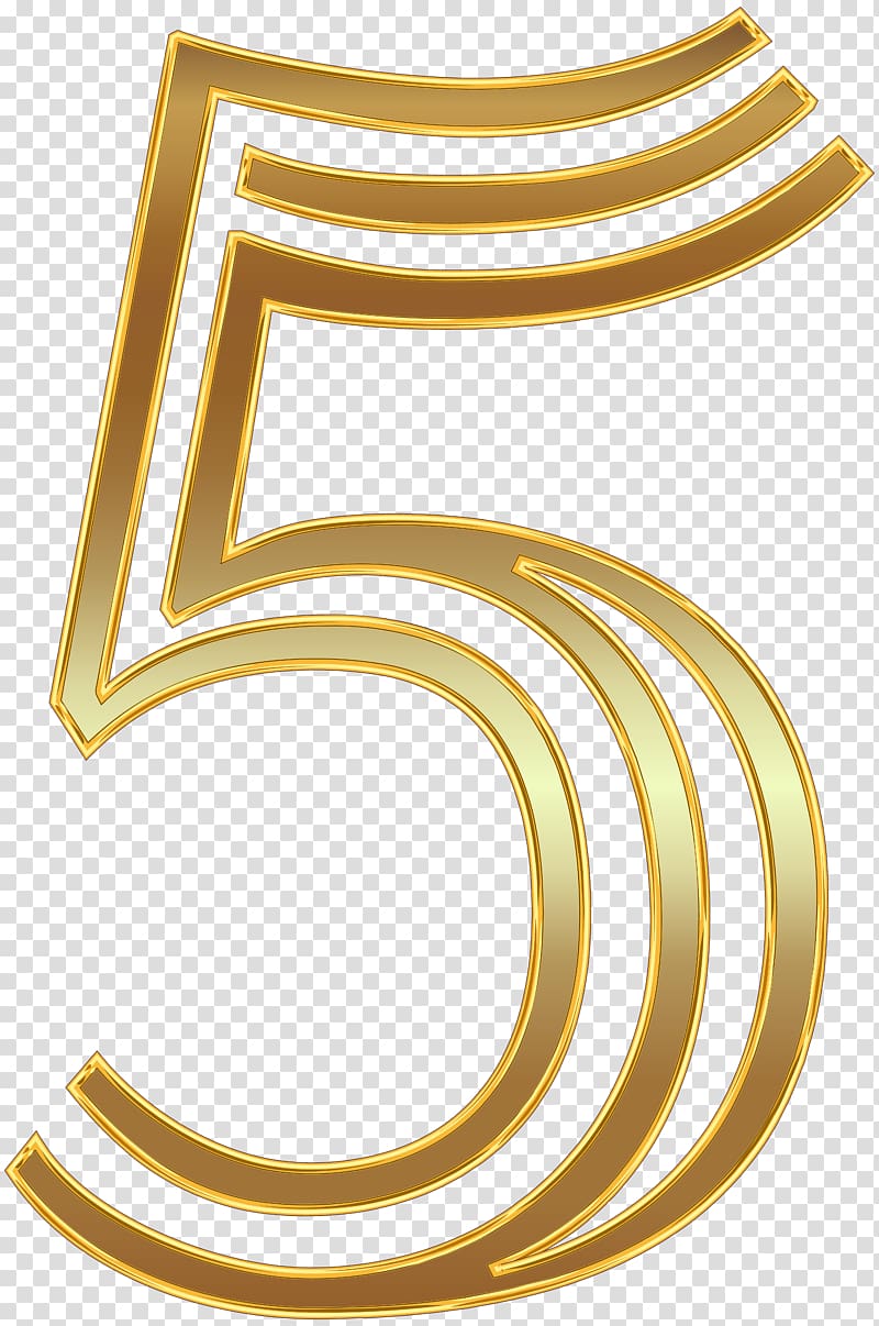 Number Gold , gold transparent background PNG clipart