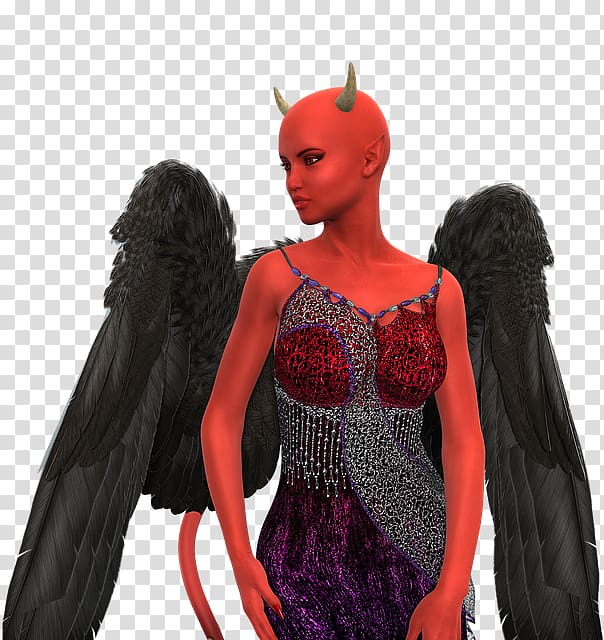 Devil Woman Hell Demon, devil transparent background PNG clipart