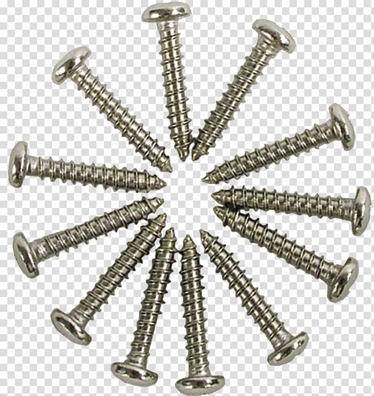 Self-tapping screw Fastener Stainless steel, metal screw transparent background PNG clipart