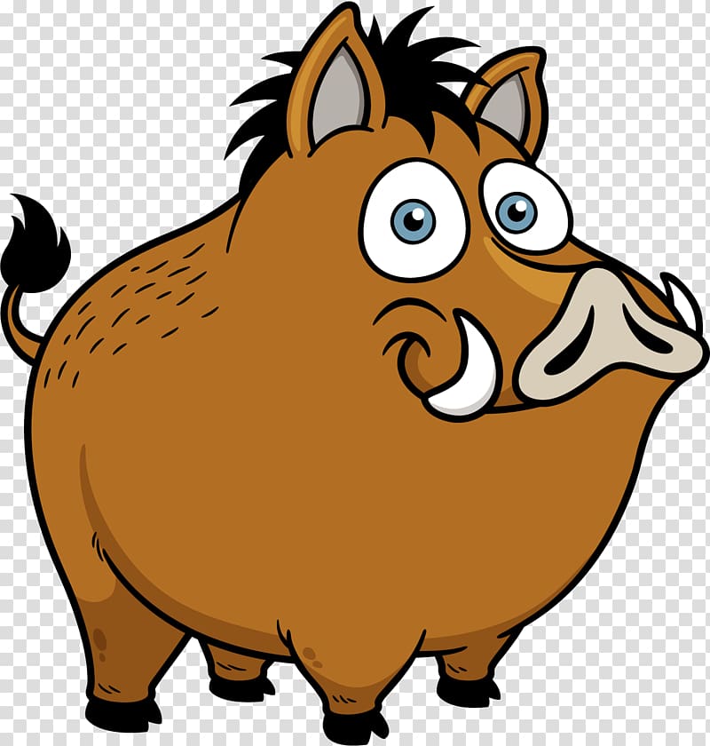 Pumba of Lion of King , Pig Cartoon Illustration, painted big wild boar transparent background PNG clipart