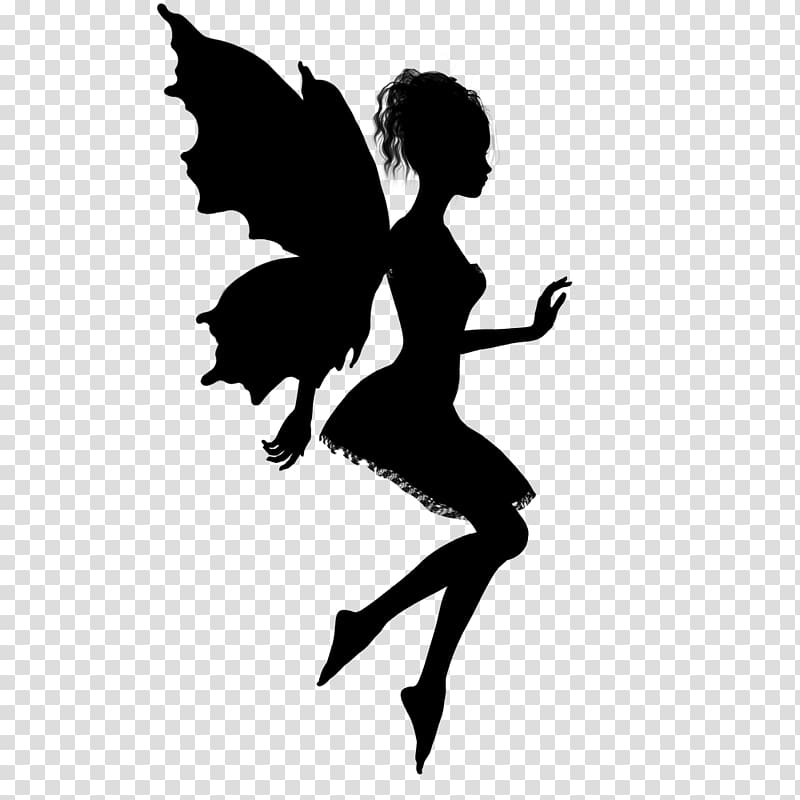 Silhouette Drawing Fairy , Elf Silhouette transparent background PNG clipart | HiClipart