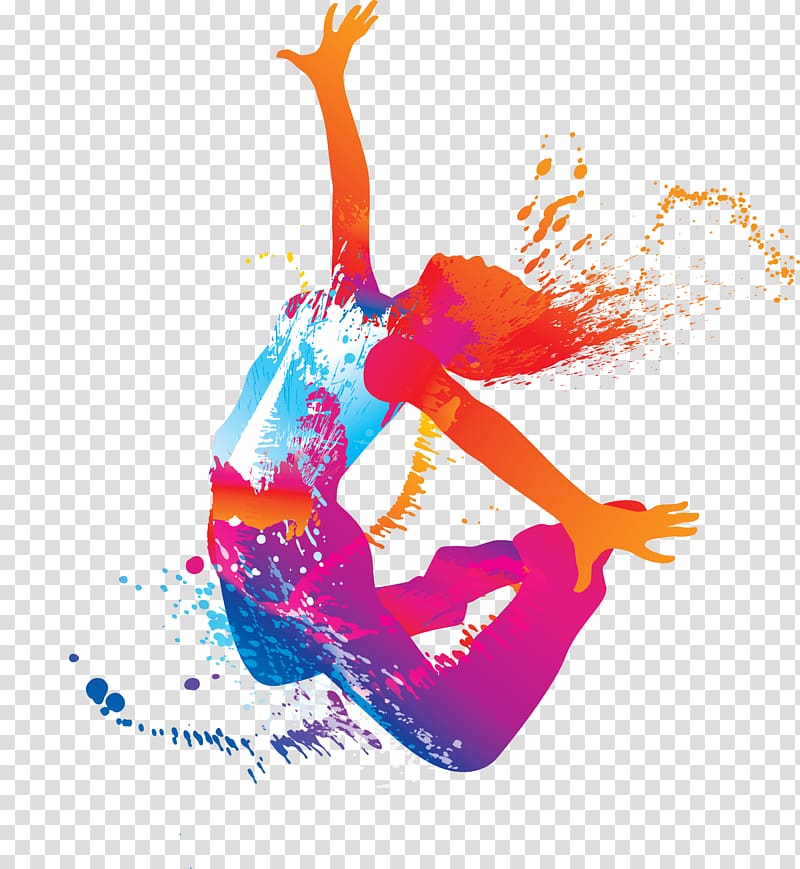 person jumping art, Hip-hop dance Dance studio Ballet Dancer, zumba transparent background PNG clipart