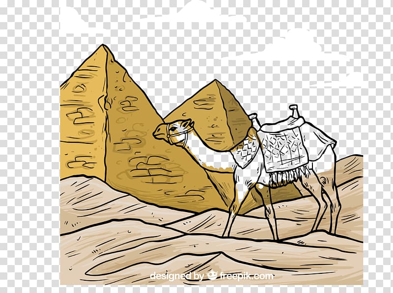 Egyptian pyramids Sahara Illustration, pyramid transparent background PNG clipart