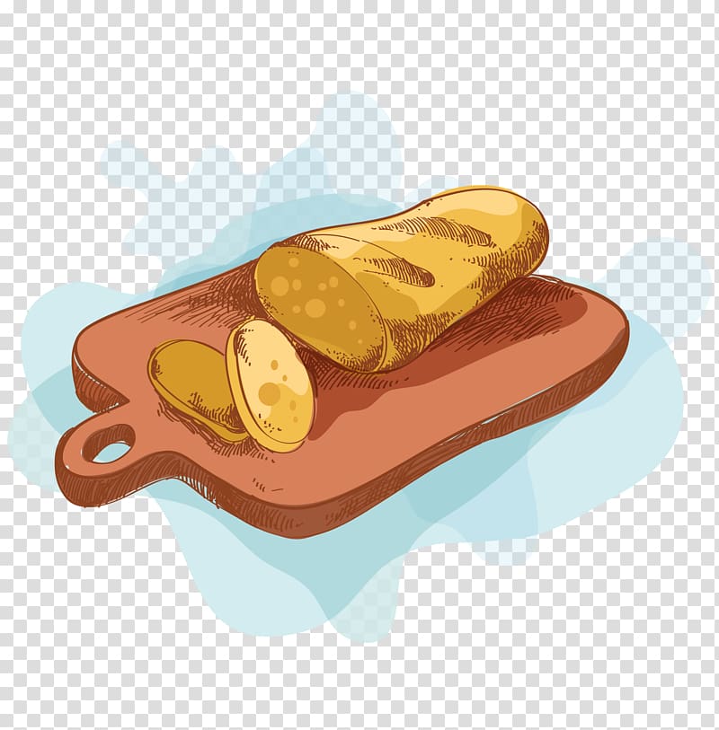 Bakery Bread Food Wheat, Cutting board ham transparent background PNG clipart