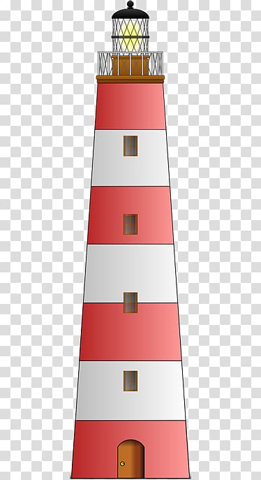 Lighthouse , Red And White Stripes transparent background PNG clipart