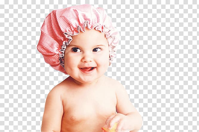 Shower Caps Bathing Infant Swim Caps, asian baby transparent background PNG clipart