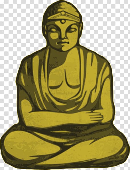 Golden Buddha Gautama Buddha Buddhism , Cartoon Buddha transparent background PNG clipart