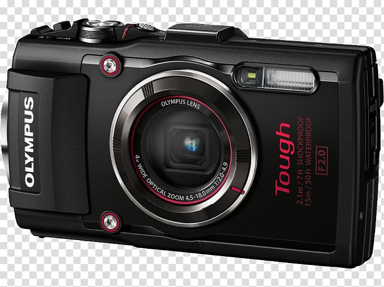 Olympus Tough TG-5 Olympus Tough TG-3 Olympus Tough TG-870 Point-and-shoot camera, Camera transparent background PNG clipart