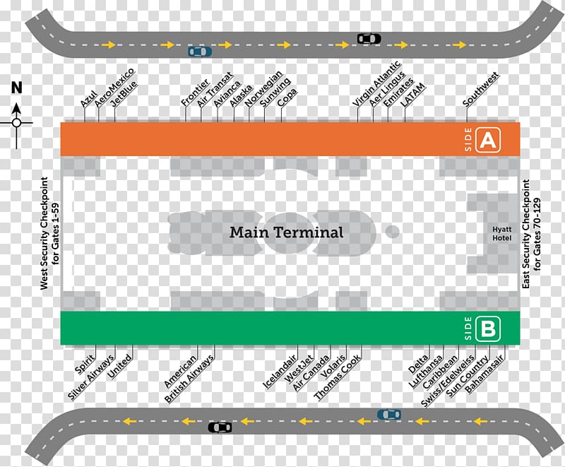 Orlando International Airport LaGuardia Airport Walt Disney World, wayfinding transparent background PNG clipart