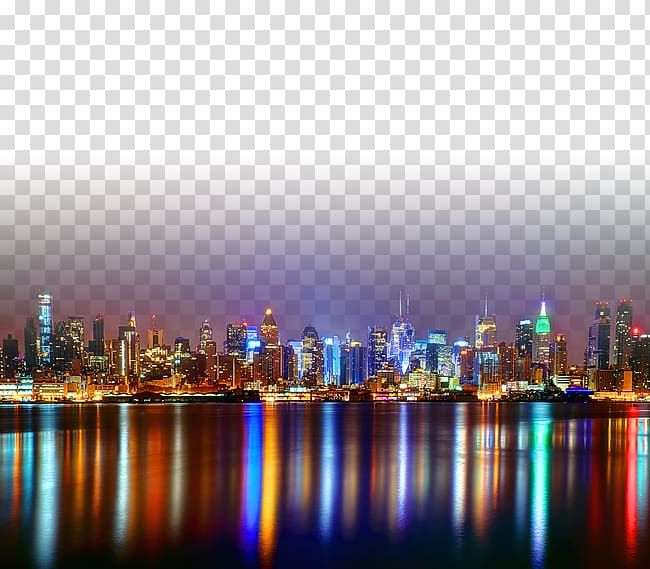 night shanghai transparent background PNG clipart