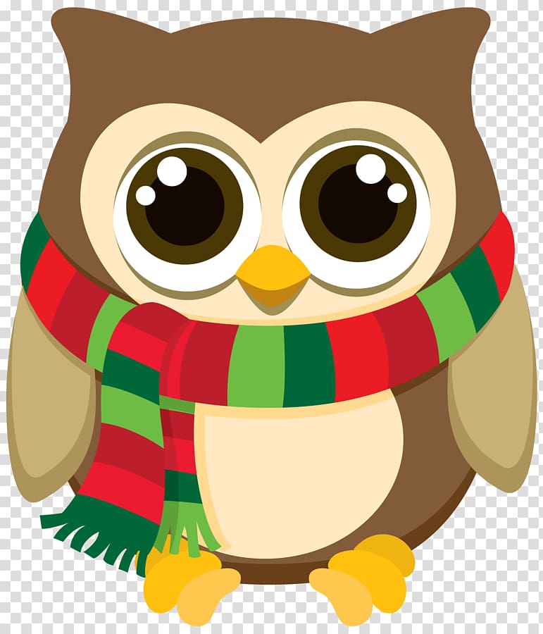 Christmas Owl Santa Claus , christmas transparent background PNG clipart