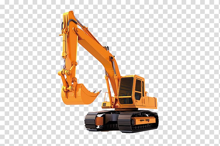 GS Caltex Excavator Machine Bulldozer Architectural engineering, construction trucks transparent background PNG clipart
