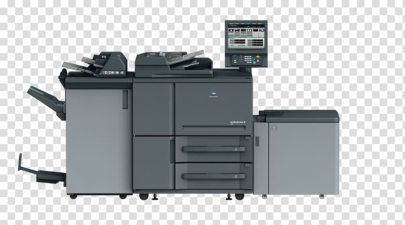 Digital printing Konica Minolta Printing press copier, printer transparent background PNG clipart