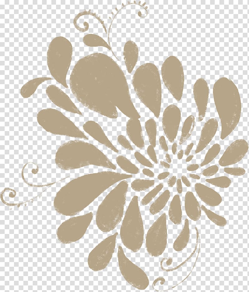 Black and white , chrysanthemum transparent background PNG clipart