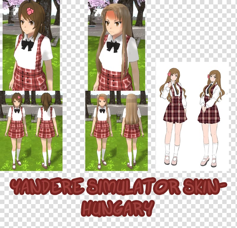 Yandere Simulator Minecraft Skin, Minecraft transparent background PNG clipart