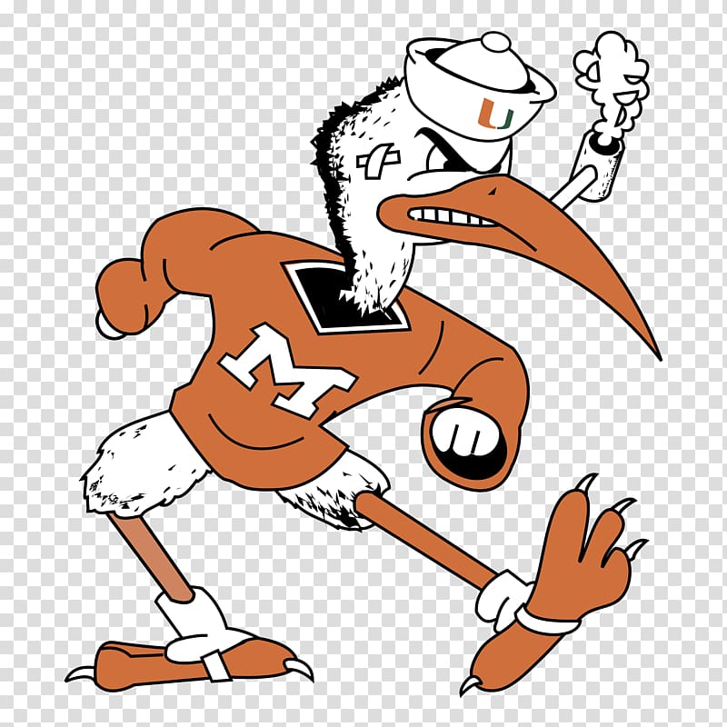 Miami Hurricanes football University of Miami Miami Hurricanes women's basketball Miami Hurricanes men's basketball Sebastian the Ibis, american football transparent background PNG clipart