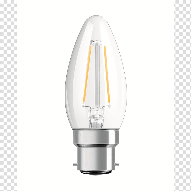 Incandescent light bulb LED lamp LED filament, light transparent background PNG clipart