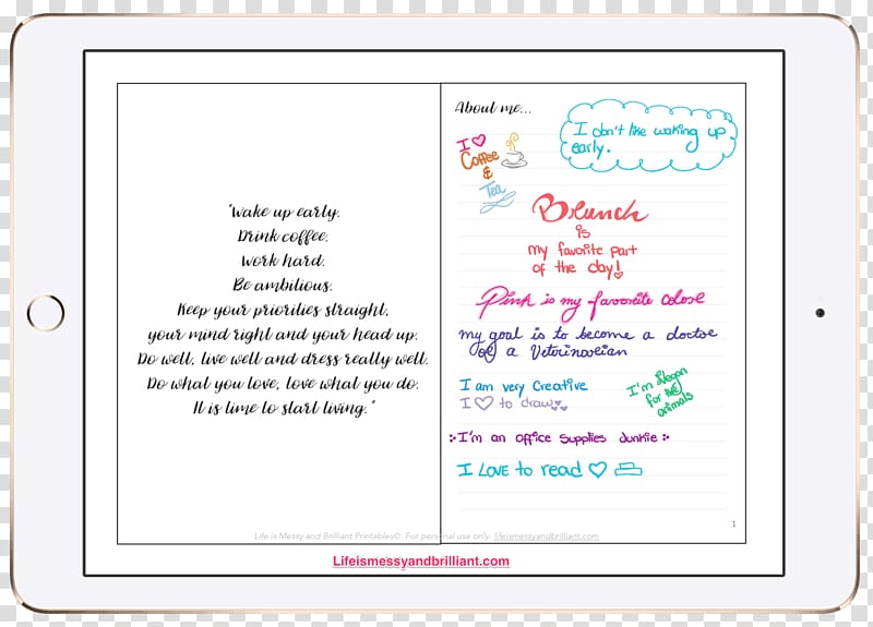 Online diary Blog Electronic journal, bullet journal transparent background PNG clipart