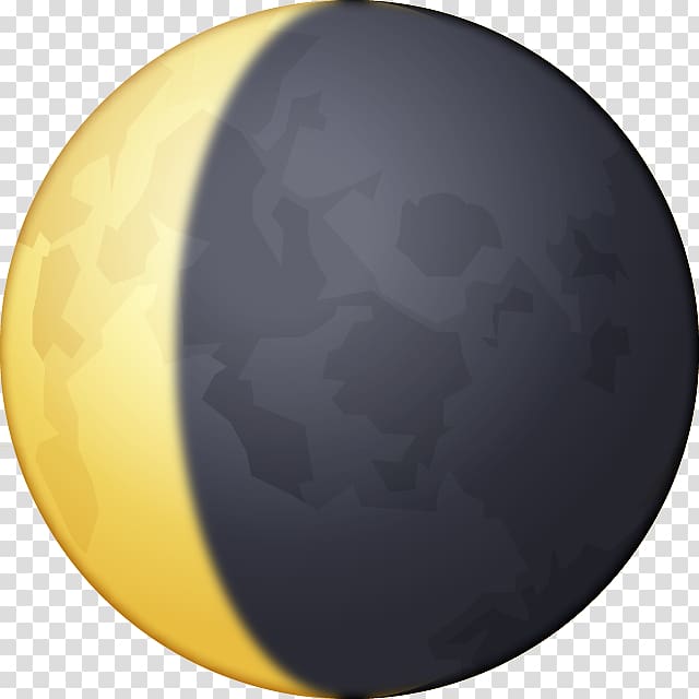 Emoji Lua em quarto crescente Moon iPhone, crescent moon symbol transparent background PNG clipart