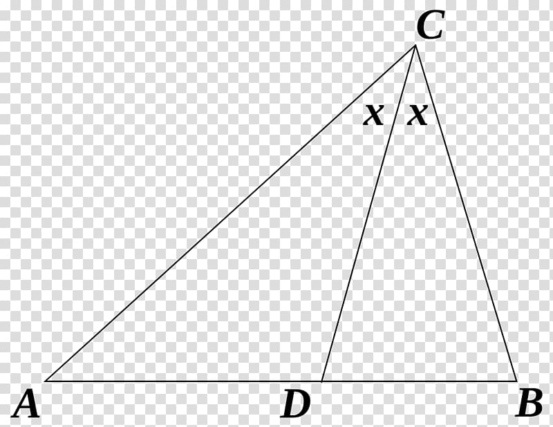 Triangle Angle bisector theorem Açıortay Internal angle, triangle transparent background PNG clipart