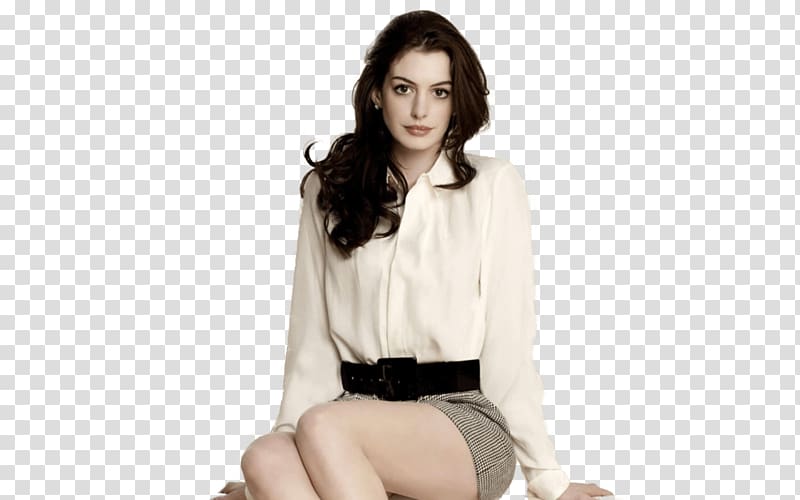 Ann Hathaway, Anne Hathaway Sitting transparent background PNG clipart