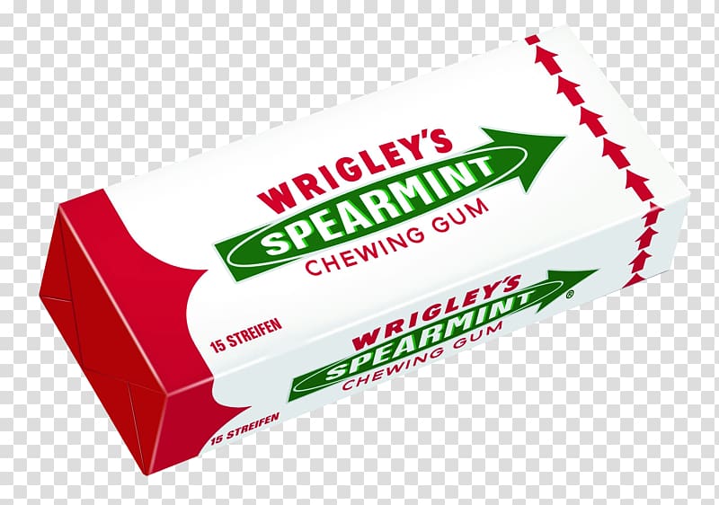 Chewing gum Mentha spicata Wrigley\'s Spearmint Wrigley Company Extra, chewing gum transparent background PNG clipart