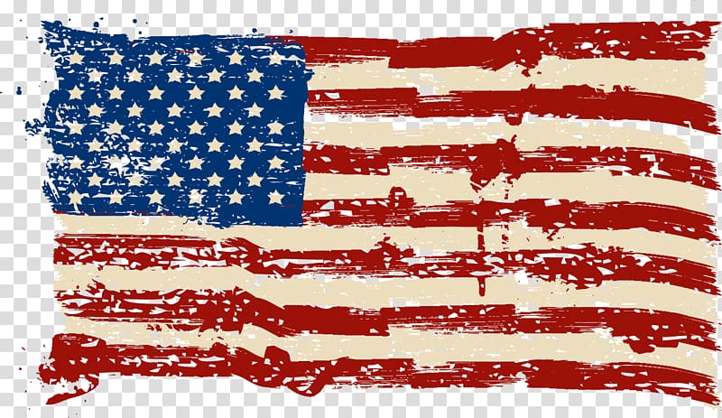 retro elements american flag transparent background PNG clipart