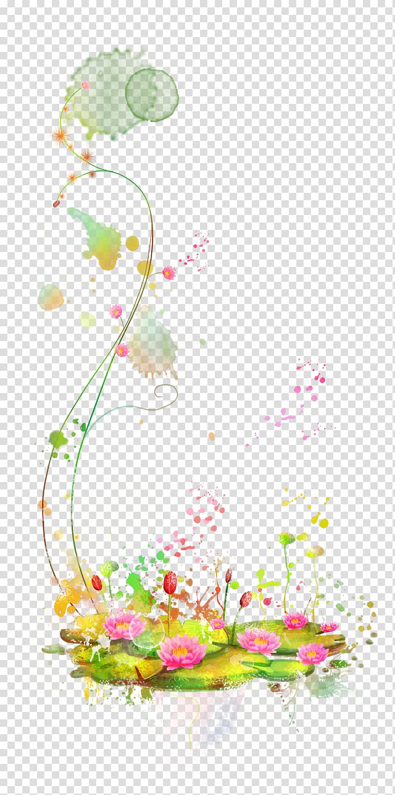 assorted flowers , Flower vine transparent background PNG clipart