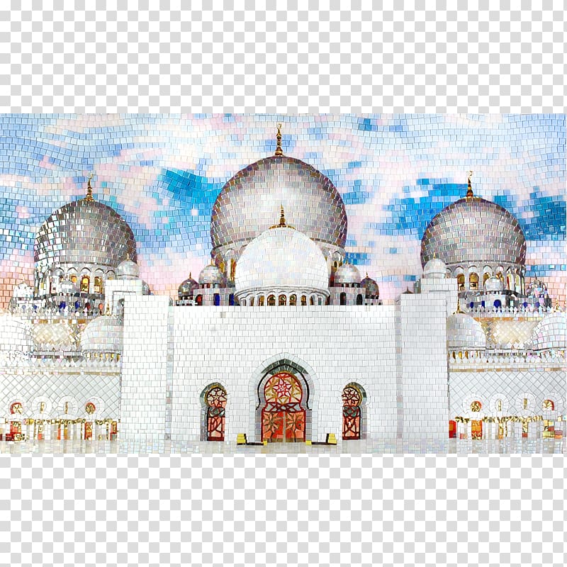 Mosque Arch Dome Khanqah, MOSQUE Painting transparent background PNG clipart