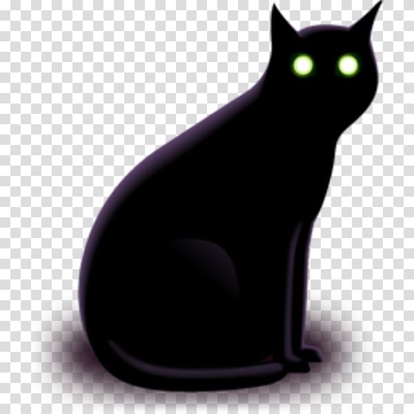 Black cat Computer Icons Pet, black cat transparent background PNG clipart