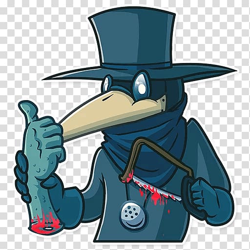 Telegram Sticker Soroush messenger Rook, plague doctor sticker transparent background PNG clipart