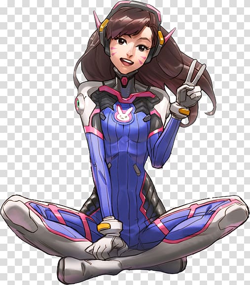 Overwatch Cartoon D.Va Fan art, others transparent background PNG clipart