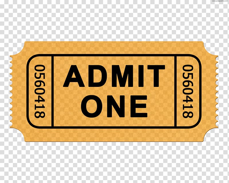 Admit One ticker, Ticket Admit One Cinema , ticket transparent background PNG clipart