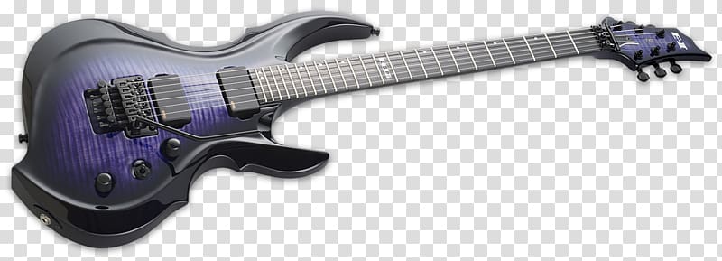 Seven-string guitar ESP Guitars ESP E-II Eclipse Electric guitar, guitar transparent background PNG clipart
