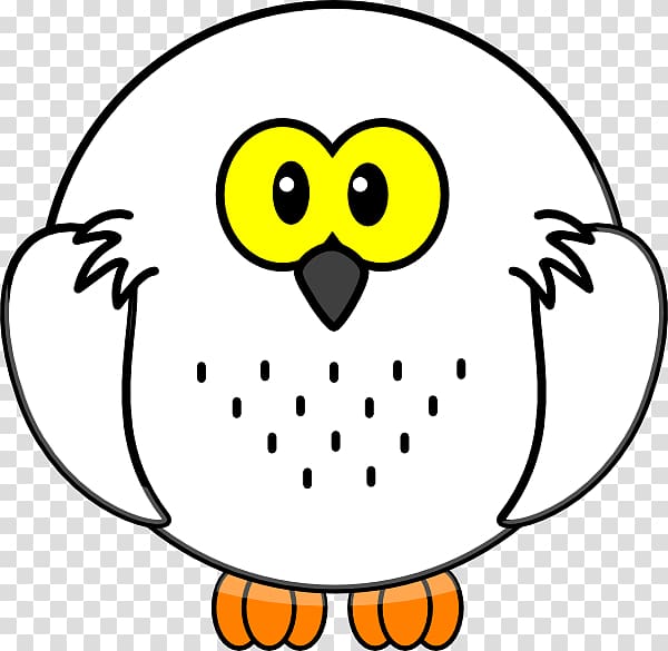 Snowy owl Black-and-white Owl , cartoon owl transparent background PNG clipart
