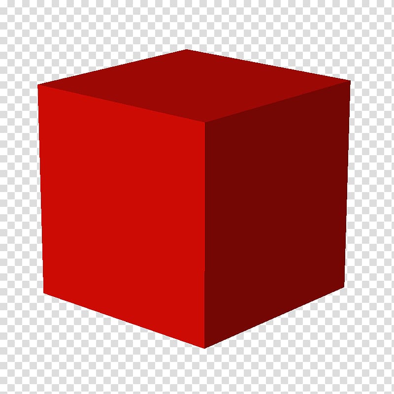 Cube Three-dimensional space, RED SHAPES transparent background PNG clipart