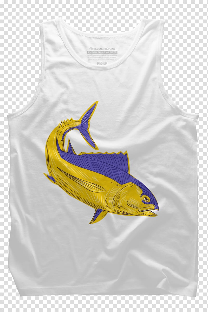 T-shirt Albacore Yellowfin tuna Drawing Atlantic bluefin tuna, T-shirt transparent background PNG clipart